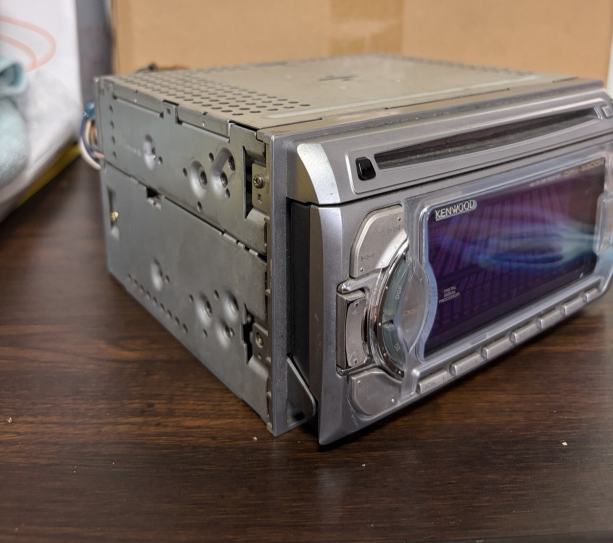 Kenwood DPX-5200M 2DIN CD MD Deck Player Working From Japan Limited