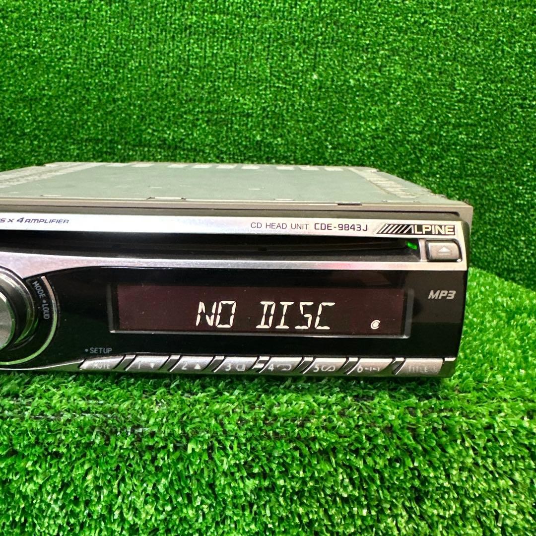 ALPINE CDE-9843J 1DIN CD MP3 Player Car Audio AM FM Radio Deck