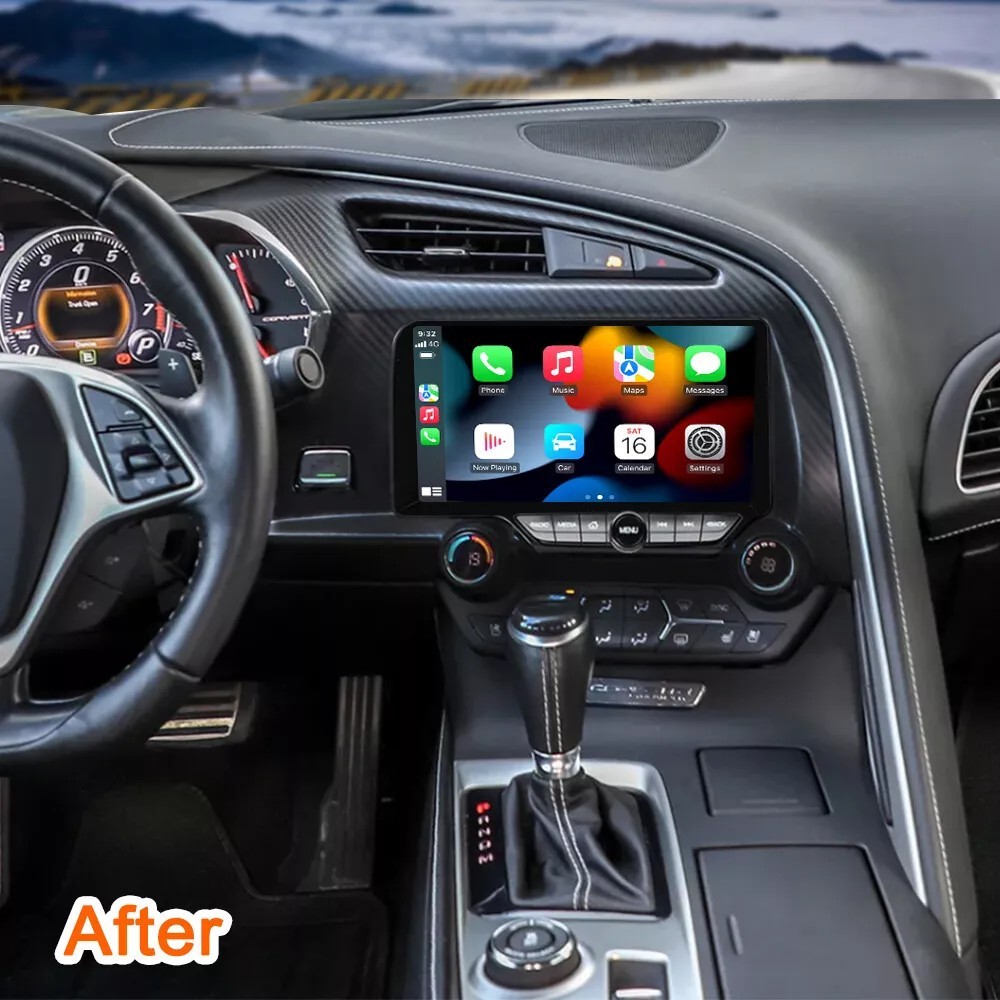 9.3Inch Car Radio For Chevrolet Corvette C7 2013-2019 Stereo GPS Navi Audio 128G