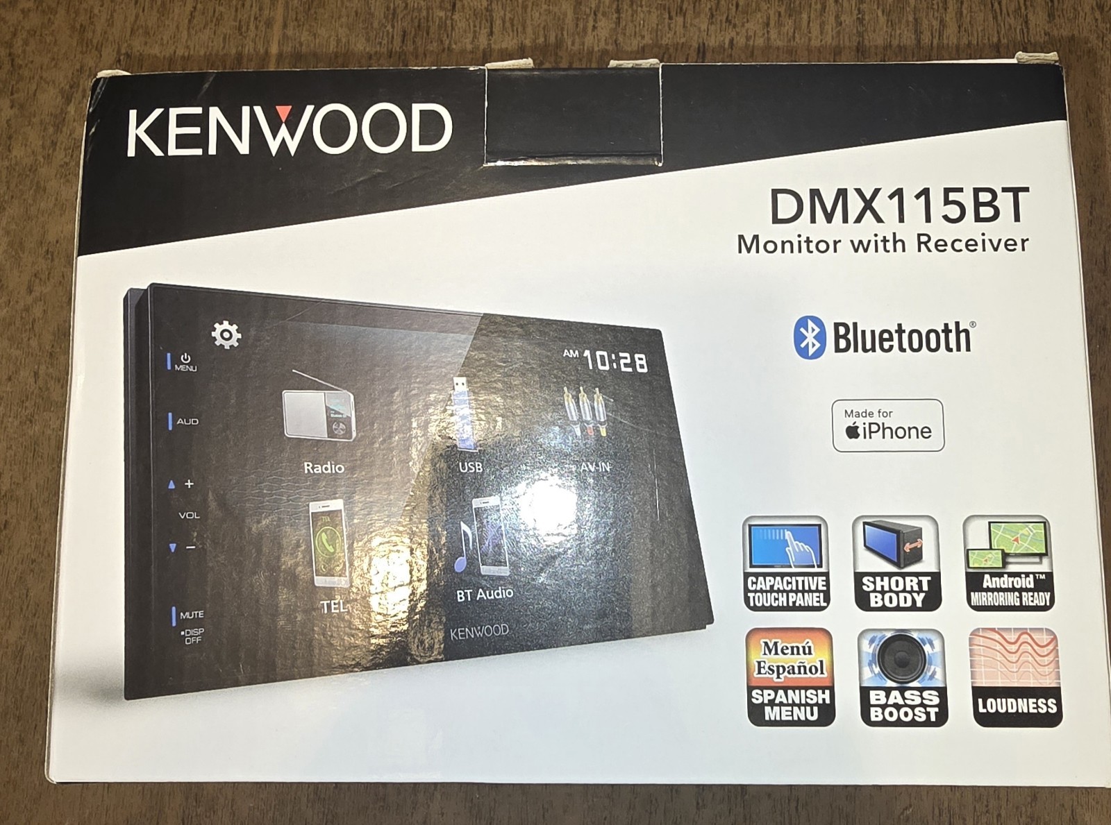 Kenwood Bluetooth Digital Media Receiver w/ 6.8″ Monitor (DMX115BT)… FREE S&H!