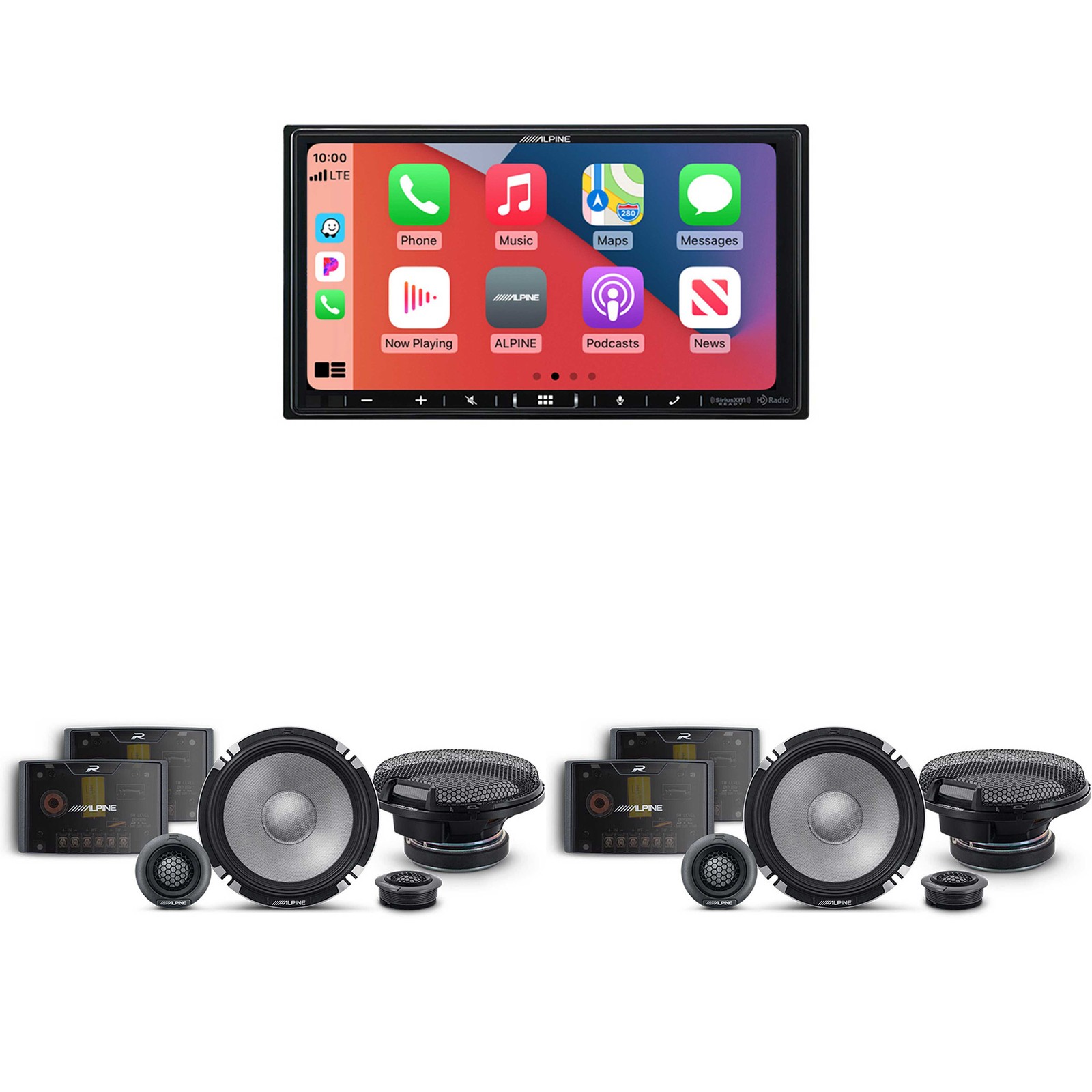 Alpine iLX-407 7-Inch Multimedia Receiver Apple Carplay and Android Auto w/ (…