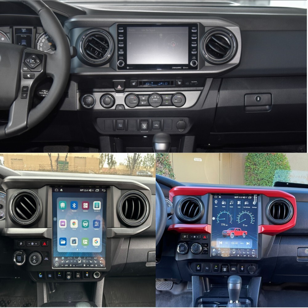 12.1″ Tesla Style Radio Multimedia Player GPS Stereo For Toyota Tacoma 2016-2022