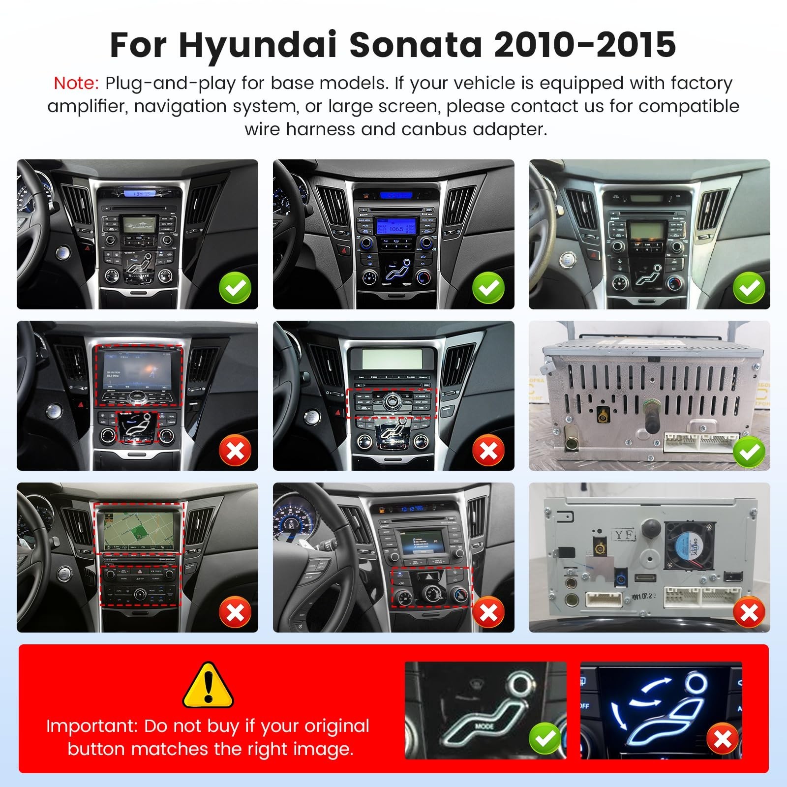 [Fuluku]2+64GB 9″ Android 15 Carpaly Car Radio for Hyundai Sonata 2010-2014 |…