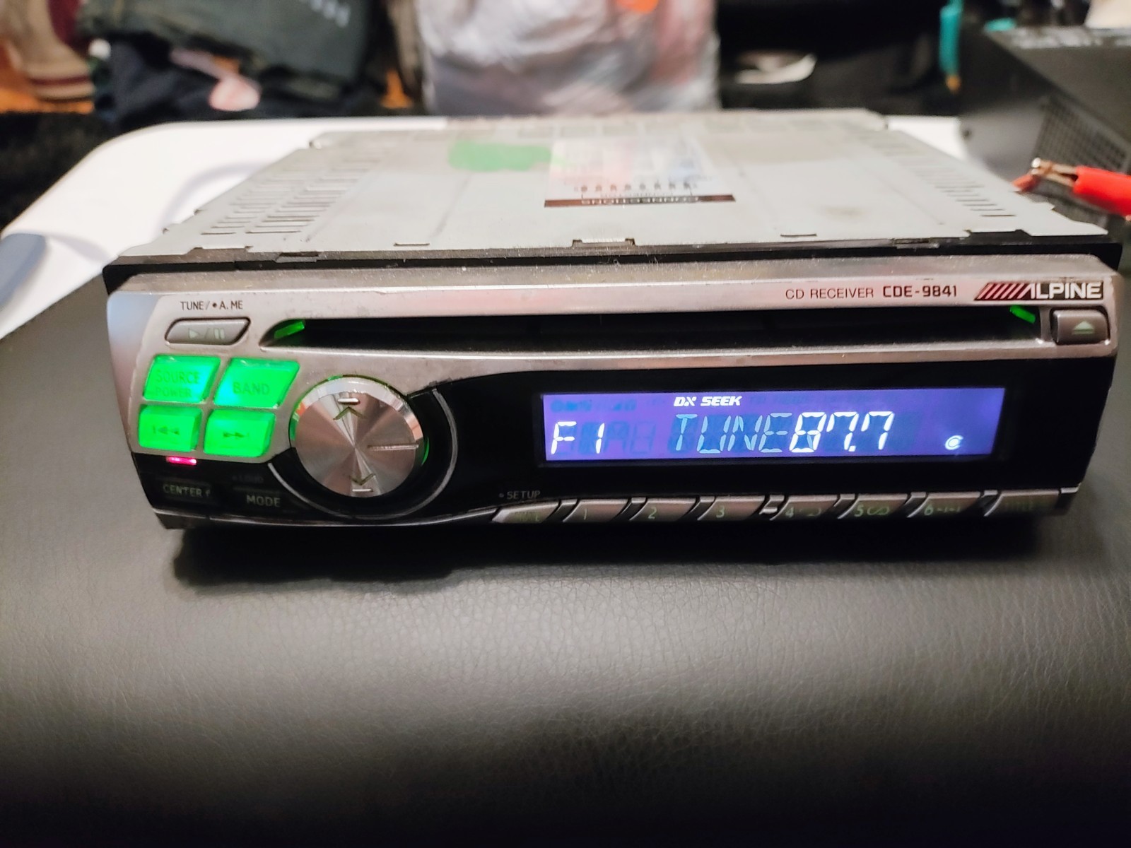 Old school Alpine CDE-9841 CD Receiver.