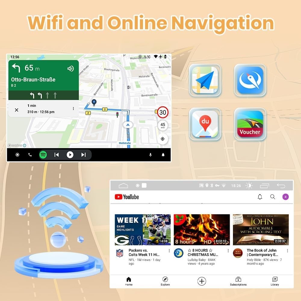 9″ 8Core 4+64G Android Auto Carplay Stereo for Dodge RAM 2002-2005
