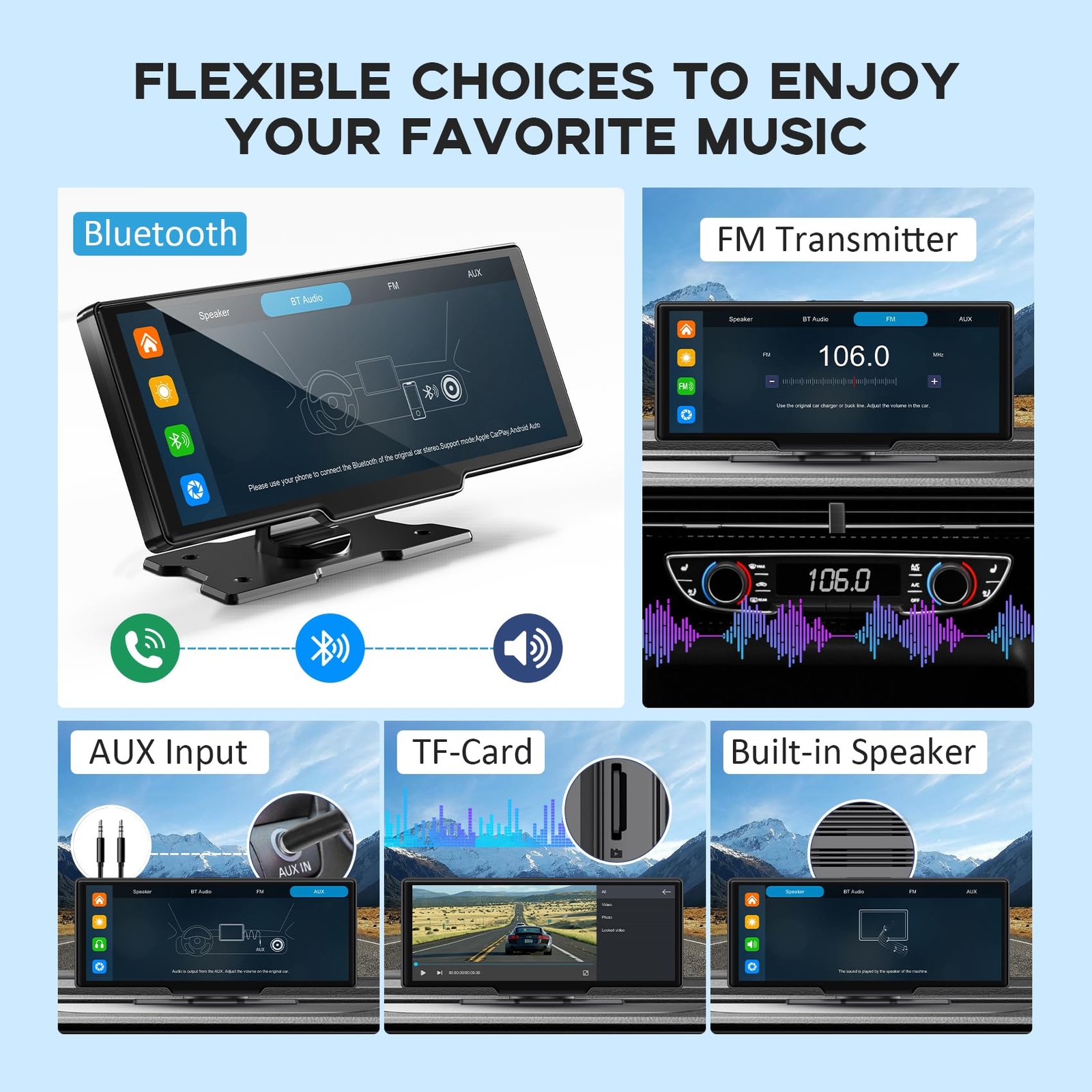 Wireless Carplay Screen For Car 10.26″ Hd Carplay And Android Auto Touch Screen