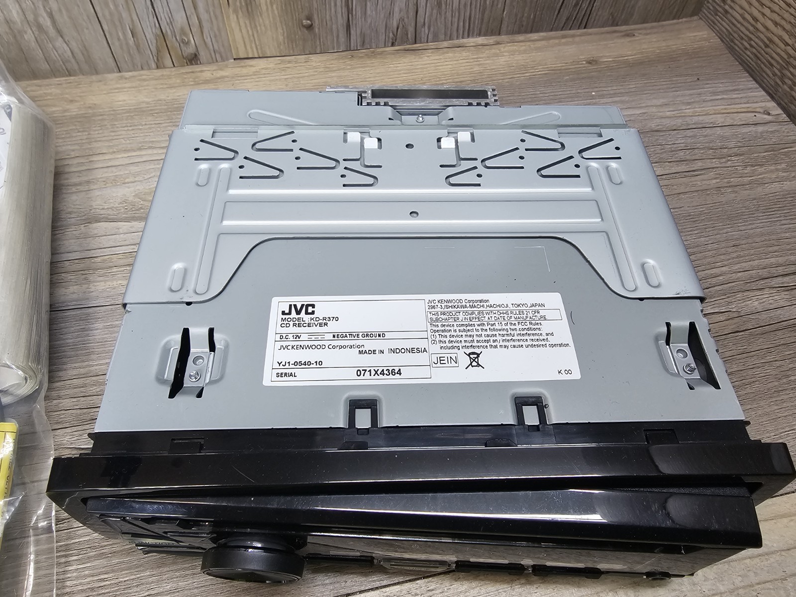 Jvc Kd-r370 CD Receiver Jvc Kdr370 Original Car Radio Untested