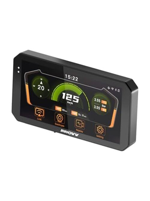 6″ Anti-Glare Sunlight Visible Motorcycle CarPlay Screen, Wireless CarPlay N2