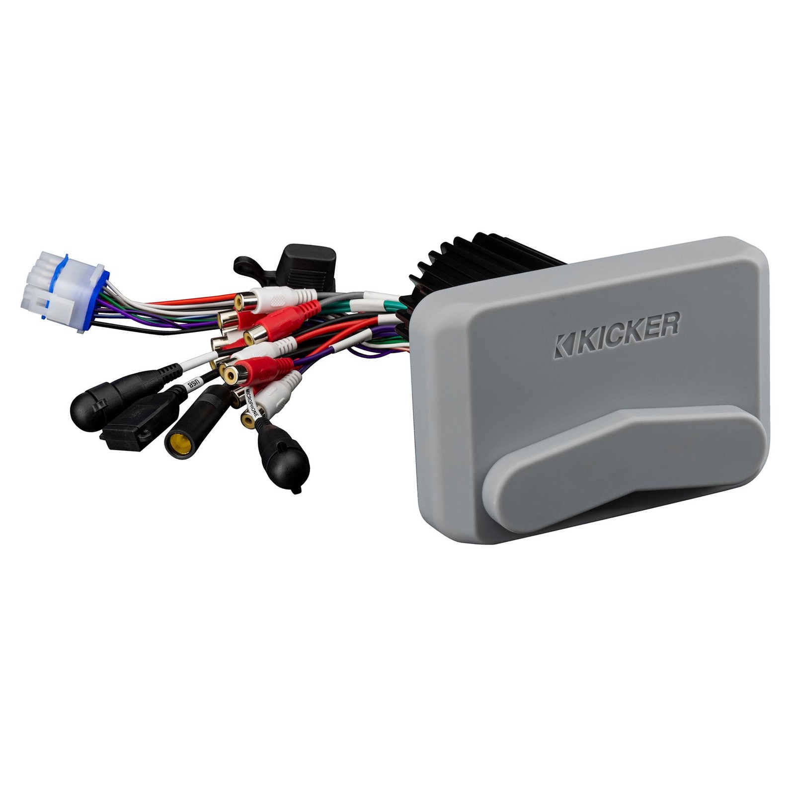 Kicker 46KMC4 Weather-Resistant Gauge-Style Media Center With Bluetooth