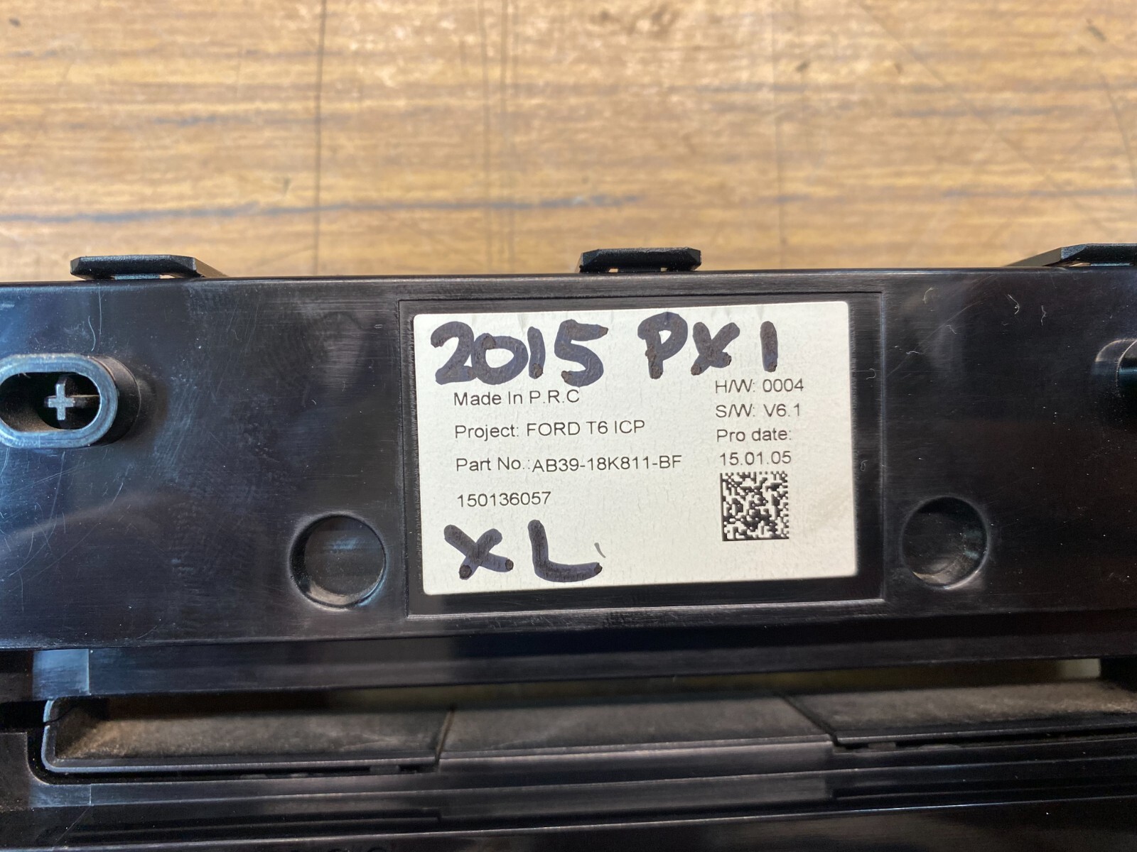 Ford Ranger PX1 XL ICC Control Panel Unit