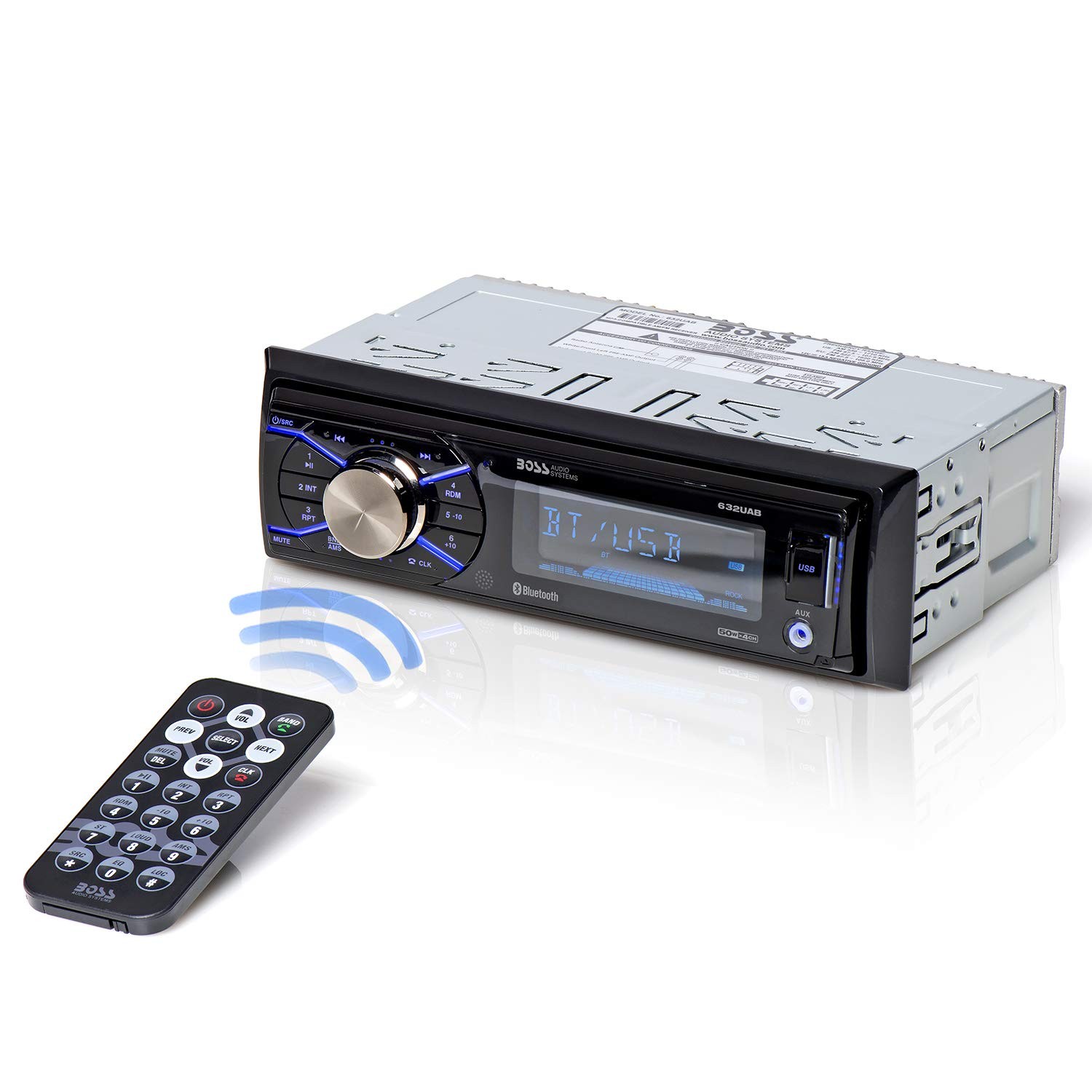BOSS Audio Systems 632UAB Car Stereo – Single Din, Bluetooth, One Size, Black