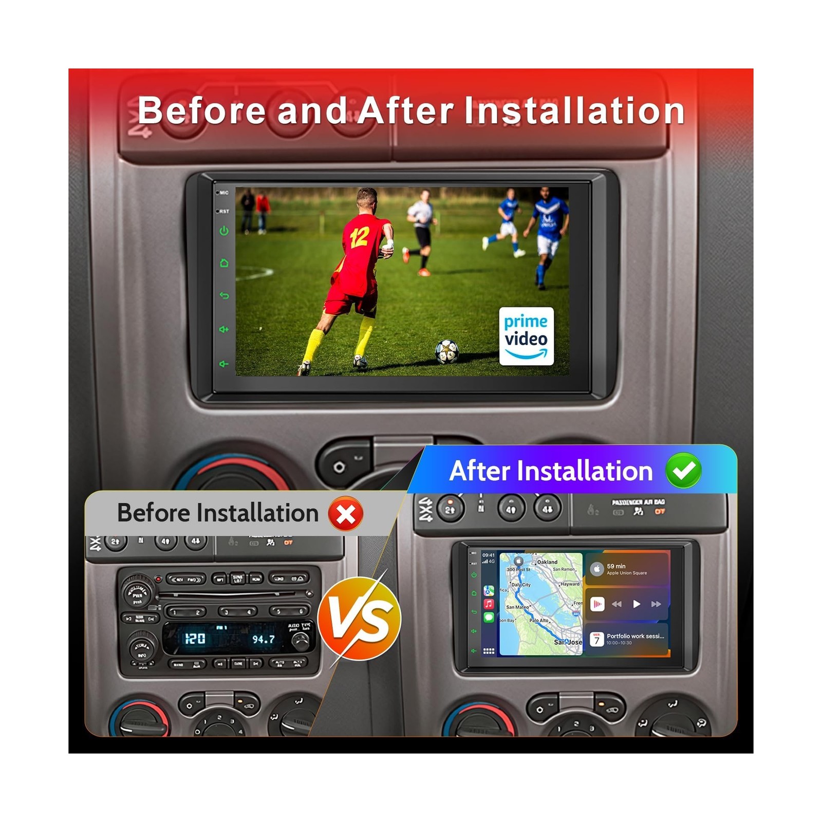 [8 core 2G+32G] Car Stereo for 2003 2004 2005 2006 Chevrolet Chevy Silverado …