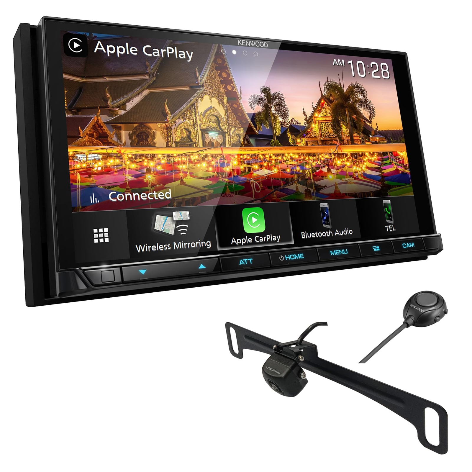 KENWOOD DMX958XR 6.8″ AM FM HD CarPlay, Android Auto, Deluxe CMOS-320HDLP Camera