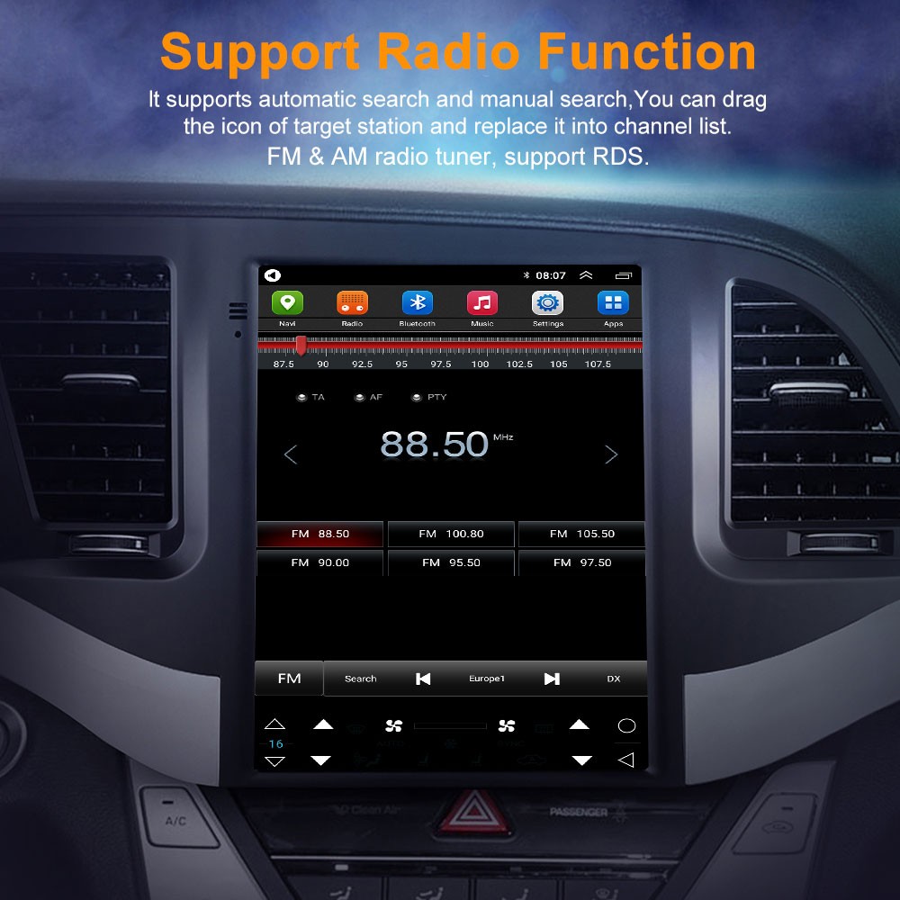Multimedia Video Player Android 14 For Lexus LX470 2002-2007 Tesla Screen GPS BT