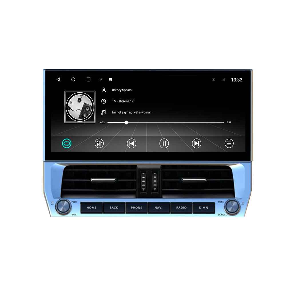 12.3Inch For Toyota Prado 2018-2022 Auto GPS Navi Stereo Radio Audio BT 4+32G