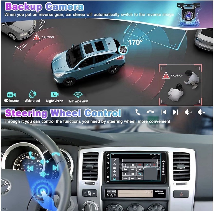 4G+64G Car Radio for Toyota 4Runner 2003-2009, for Tundra 2003-2006, for Sequ…