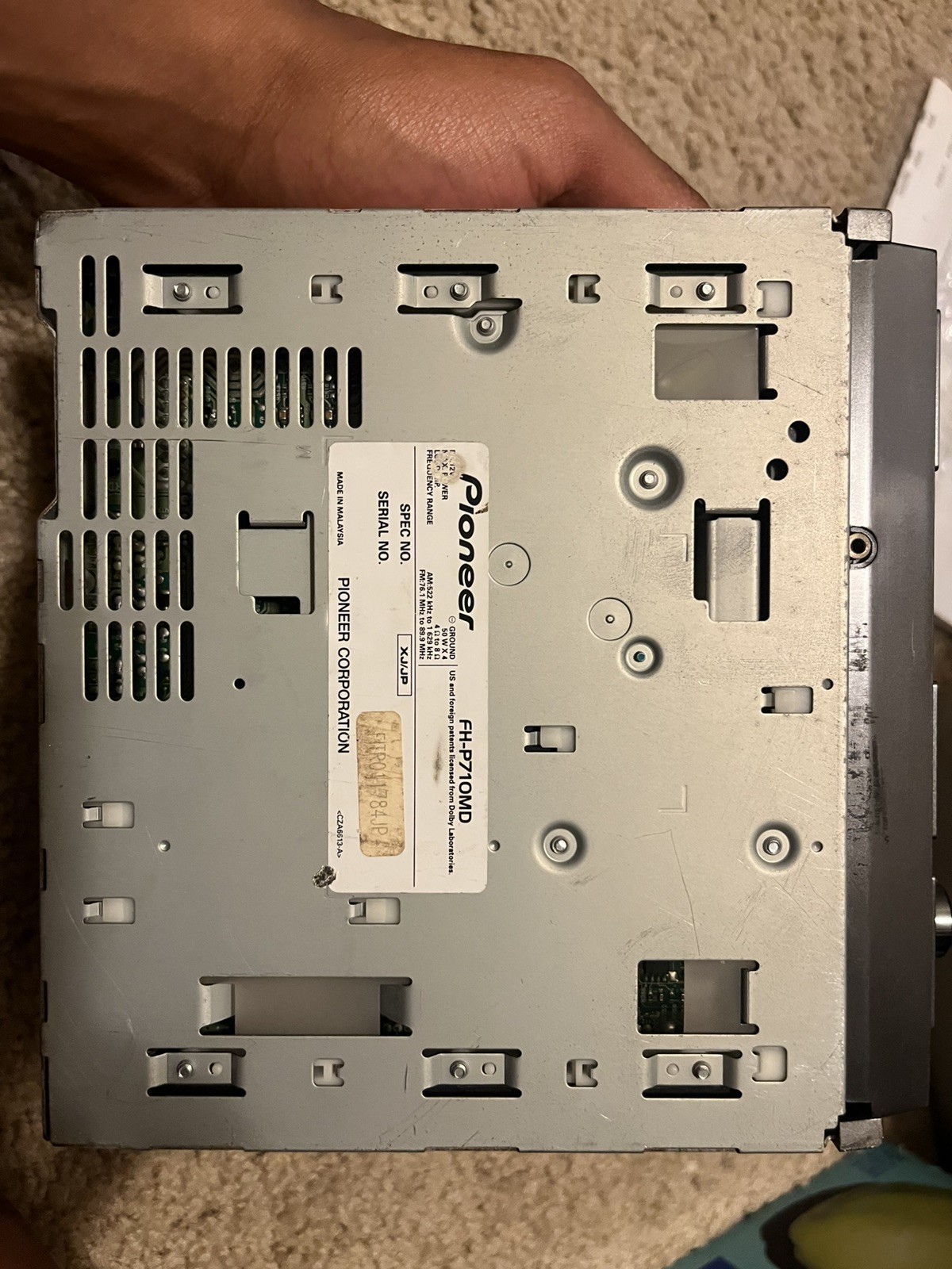 Pioneer Carrozzeria FH-P710MD 2DIN CD/MD Car Audio DSP Added Bluetooth In Stock