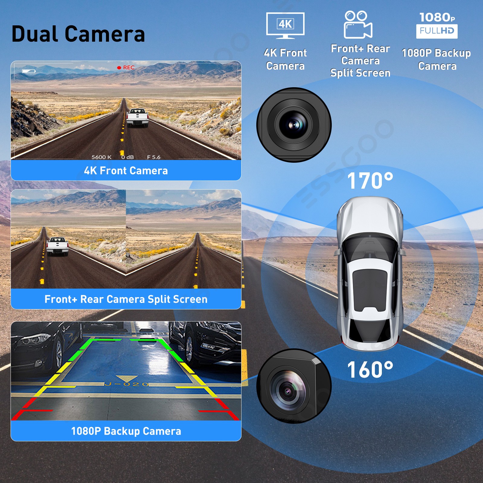 11.3″ Inch Car Portable IPS Touch Screen Apple CarPlay Tablet Android Auto Radio