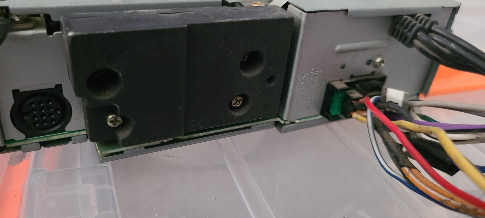 SEE VIDEO! Tested! MASK Kenwood KDC-MP8017 Old School CD Car Stereo Black Panel
