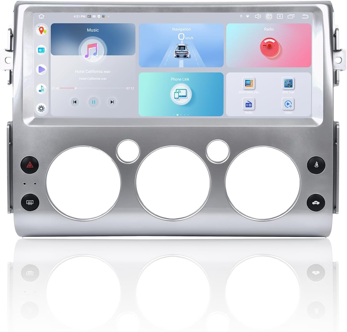 12.3Inch Car Stereo Radio For Toyota FJ Land Cruiser 2006-2021 GPS Carplay Navi