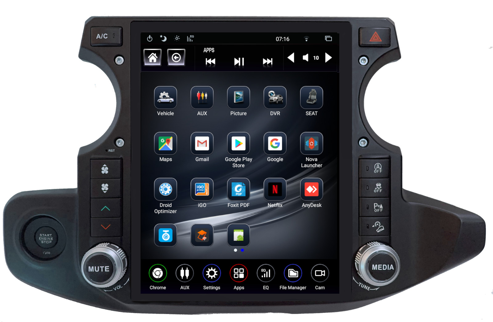 **Refurbished** 2018-2023 Jeep JL/JT Generation 5 LinksWell T-Style Radio.