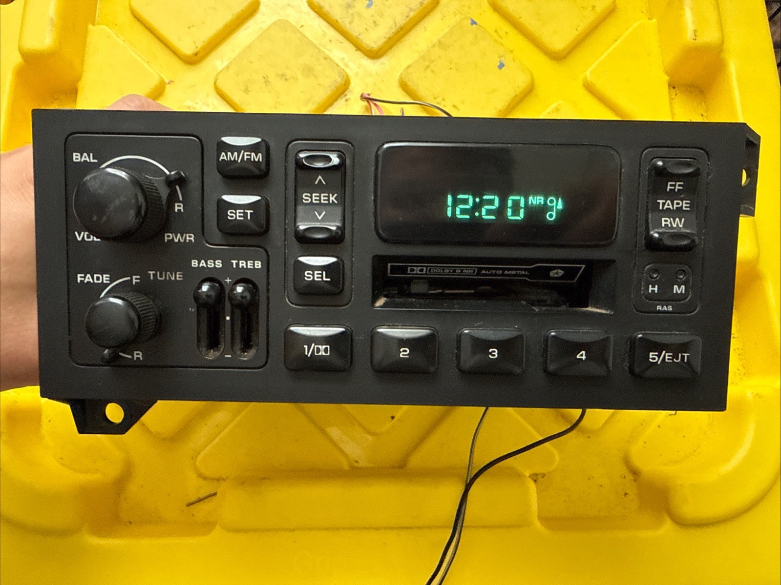 TESTED 2001 Dodge Ram Van Radio Cassette Player P56038933AB RAS Black AM/FM