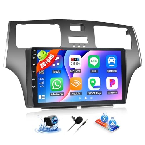 2+64G Android 13 Car Stereo for ES250 ES300 ES330 2001-2006, 2G+64G+26UI