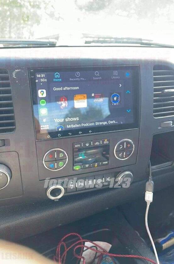 Radio Carplay For 2009-2012 GMC GPS Navi Back Camera Backup Cam FM RDS