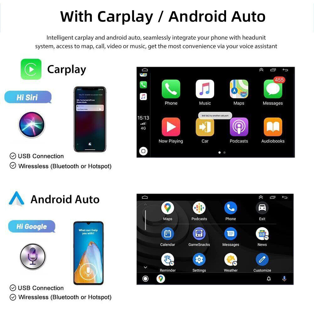Android 12.0 Apple Carplay Car Radio Stereo GPS 2+32GB For Honda Civic 2013-2017