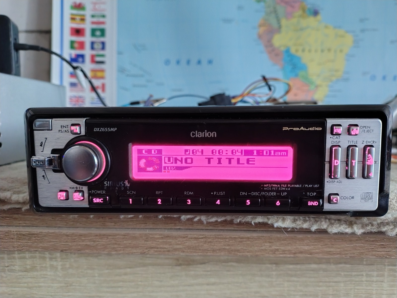 Clarion DXZ-655MP Car Stereo CD Receiver Mobile Media Station Fully Working