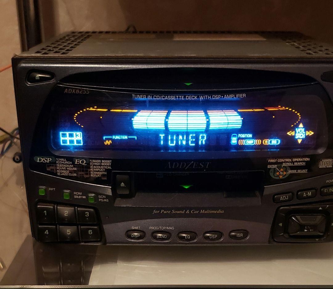 Addzest ADX8255 Car Stereo CD Cassette Receiver JDM Parts Repair As Is