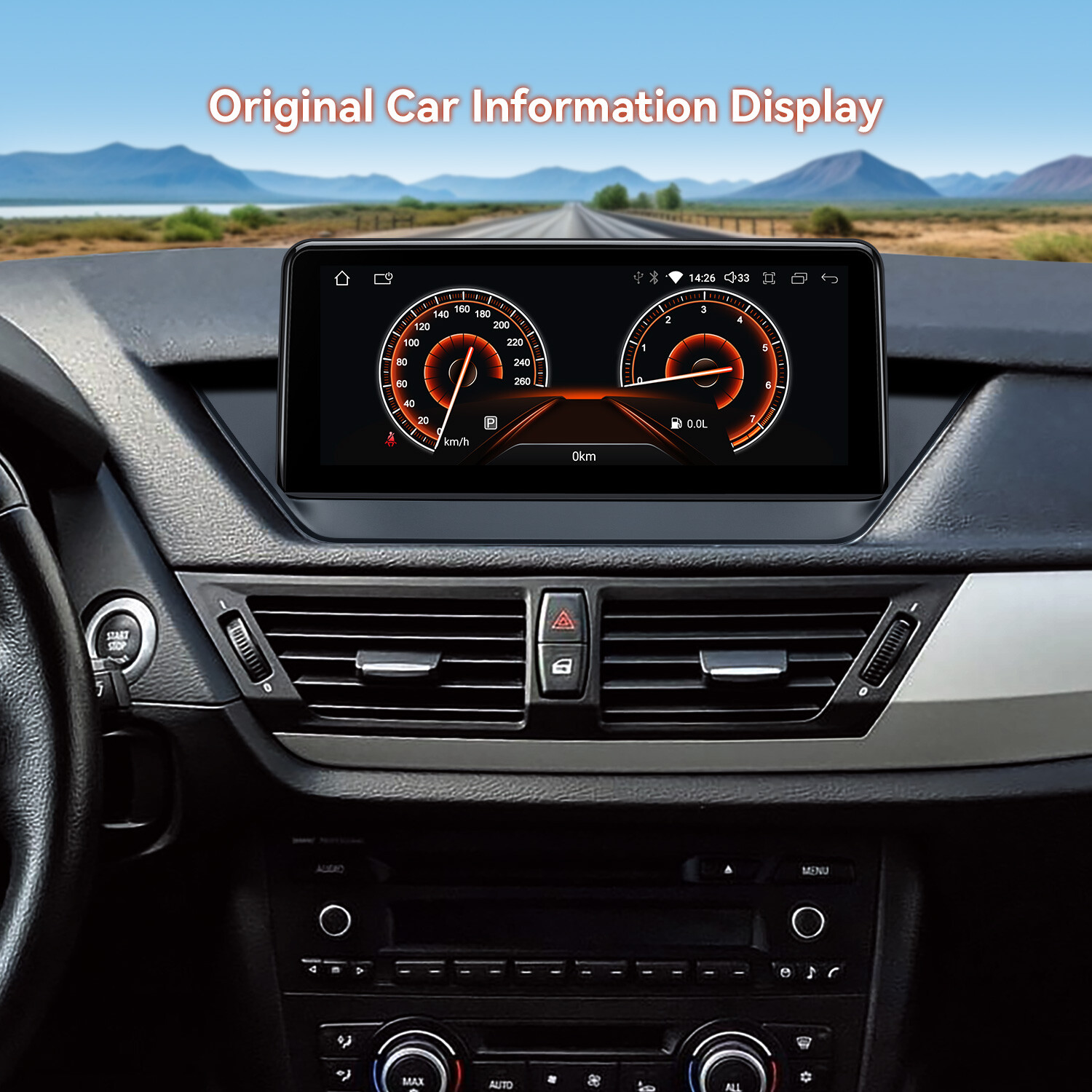For BMW X1 E84 CarPlay Android14 Car Stereo Radio Wifi Navigation GPS 64G 10.25″