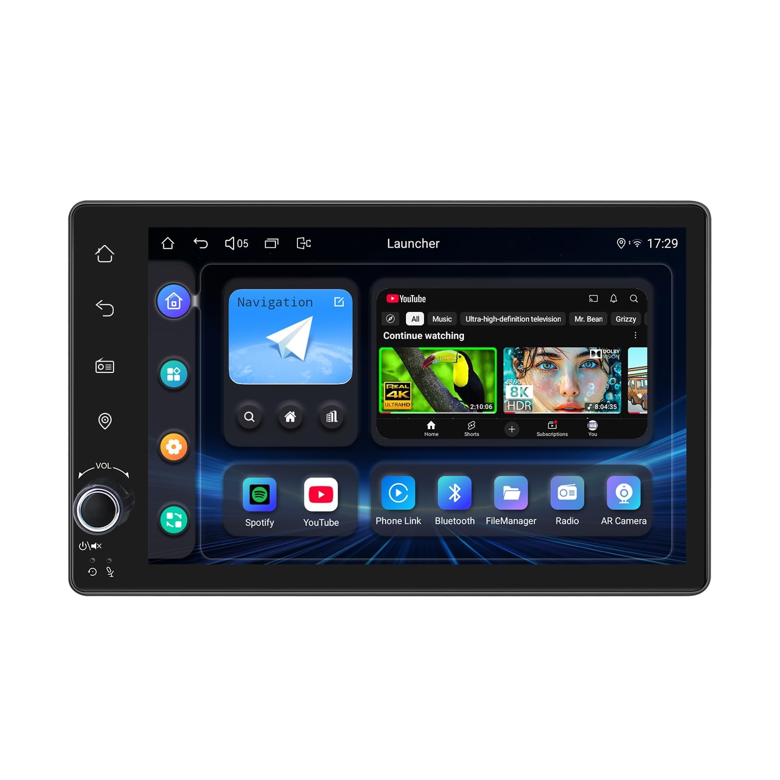 Joying 7 Inch Double Din Car Stereo Android 13 Radio, 4GB+64GB Car Audio Rece…