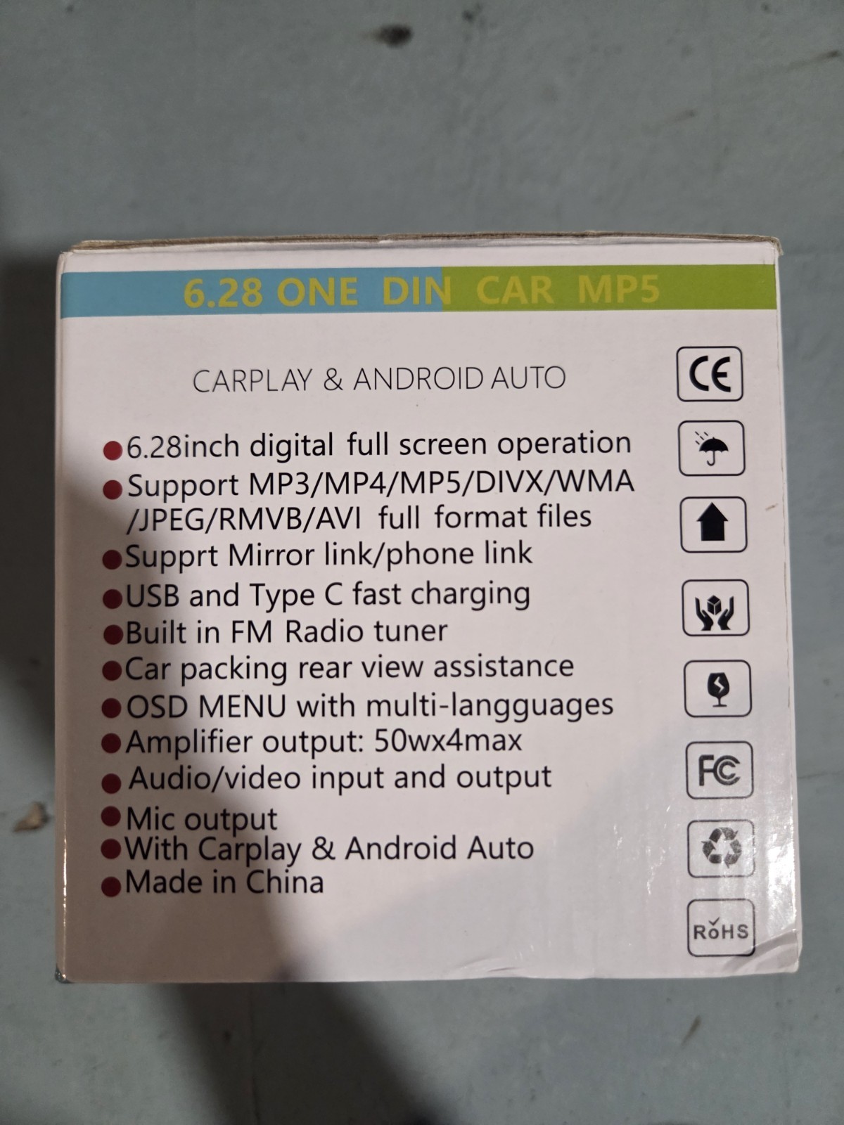 LSLYA Single Din Touchscreen Car Stereo – Wireless/Wired Apple CarPlay Android