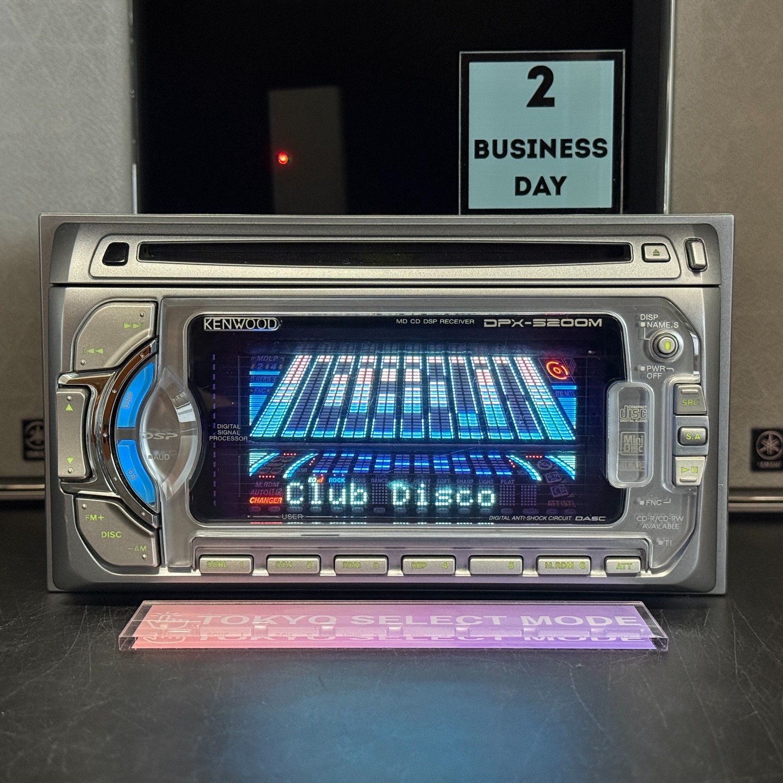 Kenwood DPX-5200M 2DIN CD MD Player Car Stereo Added Bluetooth JDM Tested Stock