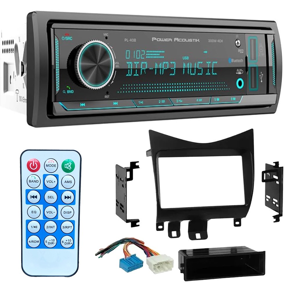 1DIN Bluetooth Car Stereo MP3 AM/FM Radio Install kit for 2003-2007 Honda Accord