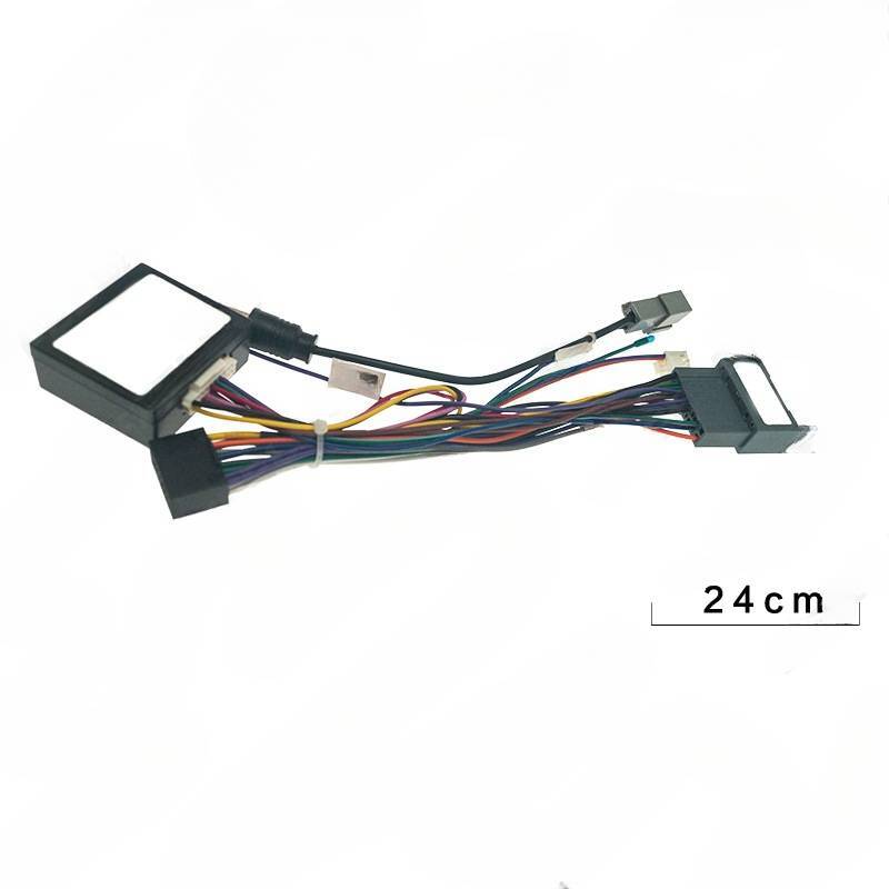 for Fit mid-range 16P Android navigation and audio power cord+protocol box