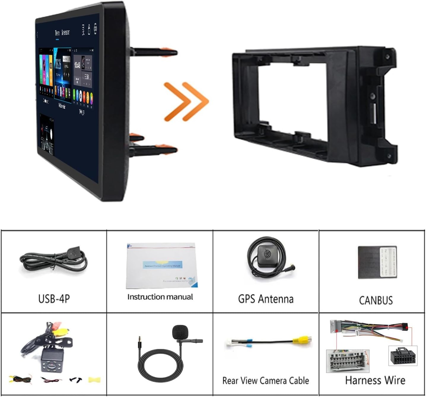 QLED Radio Upgrade for Dodge RAM 1500 2009 2010 2011 2012,8 core CPU, Touch 4383
