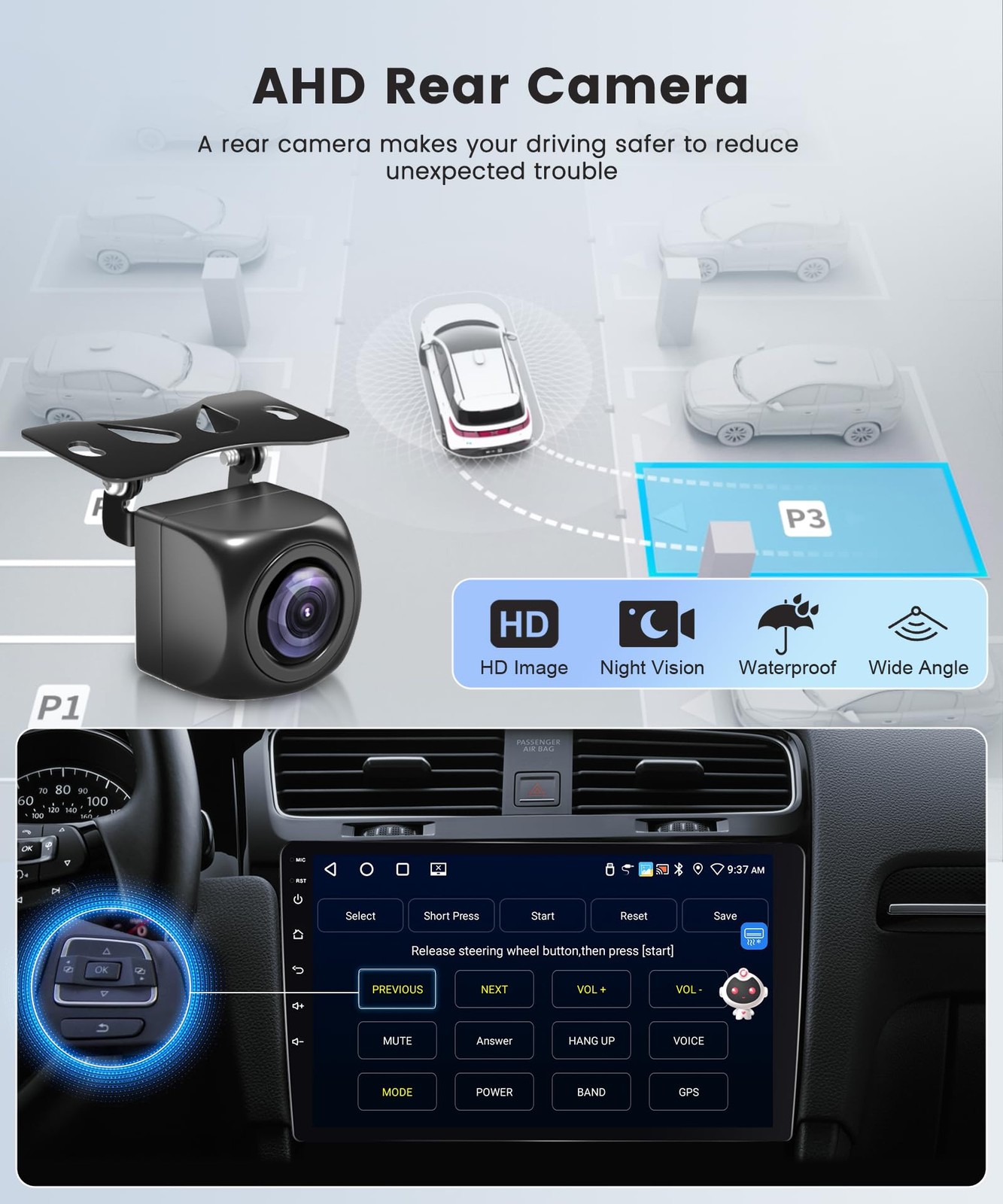 64GB Car Stereo Radio Player CarPlay For Ford Escape 2007-2012 1280*800 Auto GPS