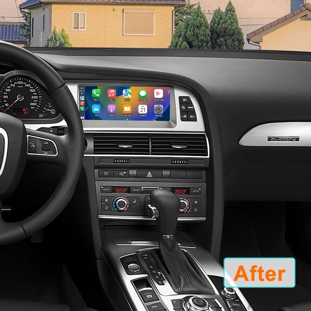 8.8″ Car Radio Wireless Android Auto CarPlay 8+128GB For AUDI A6 S6 C6 RS6 05-11