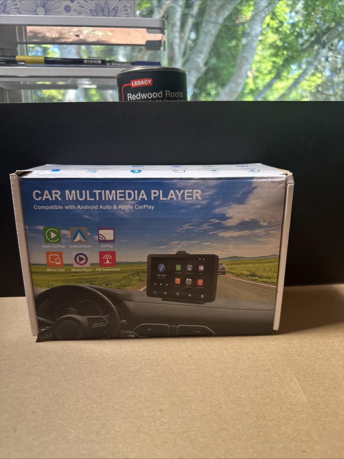 Portable Wireless Carplay Android Auto Car Radio Multimedia Player Mirror Link