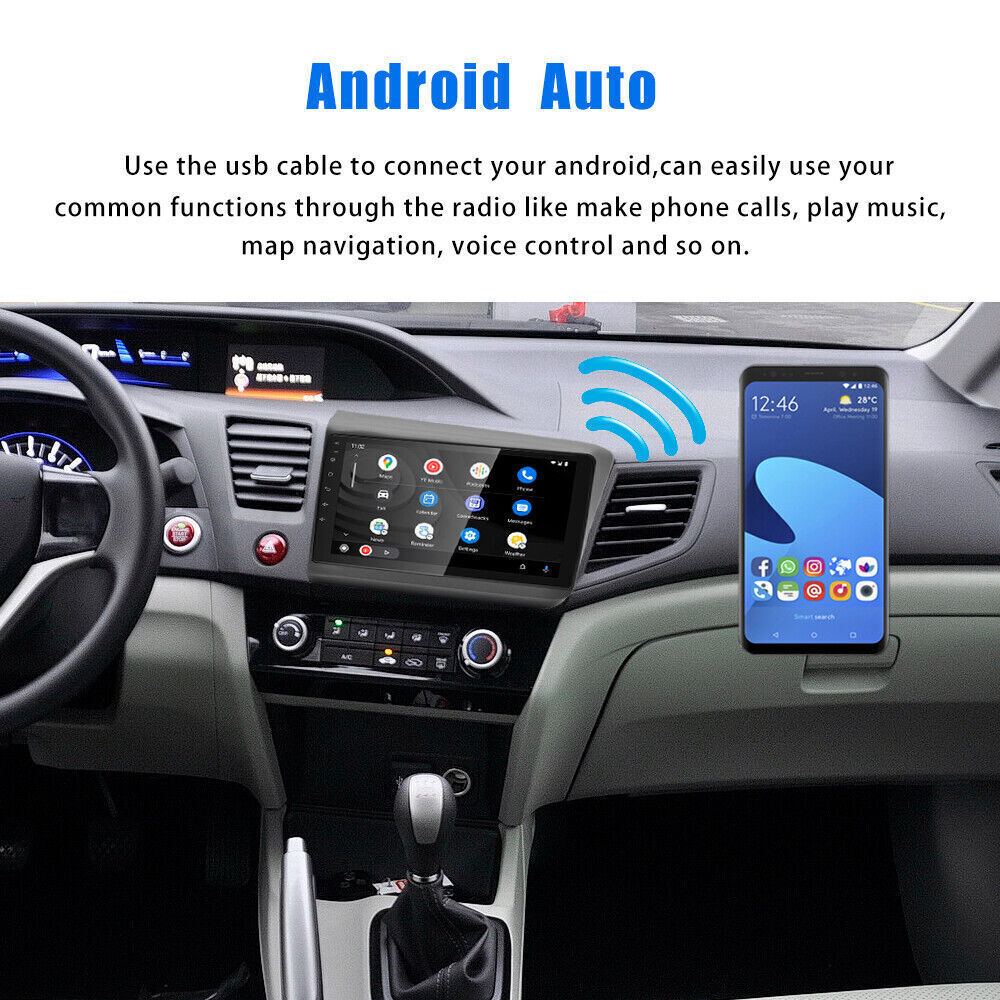 2G+32G Carplay Android 12 Car Stereo Radio For 2012 Honda Civic GPS +Camera
