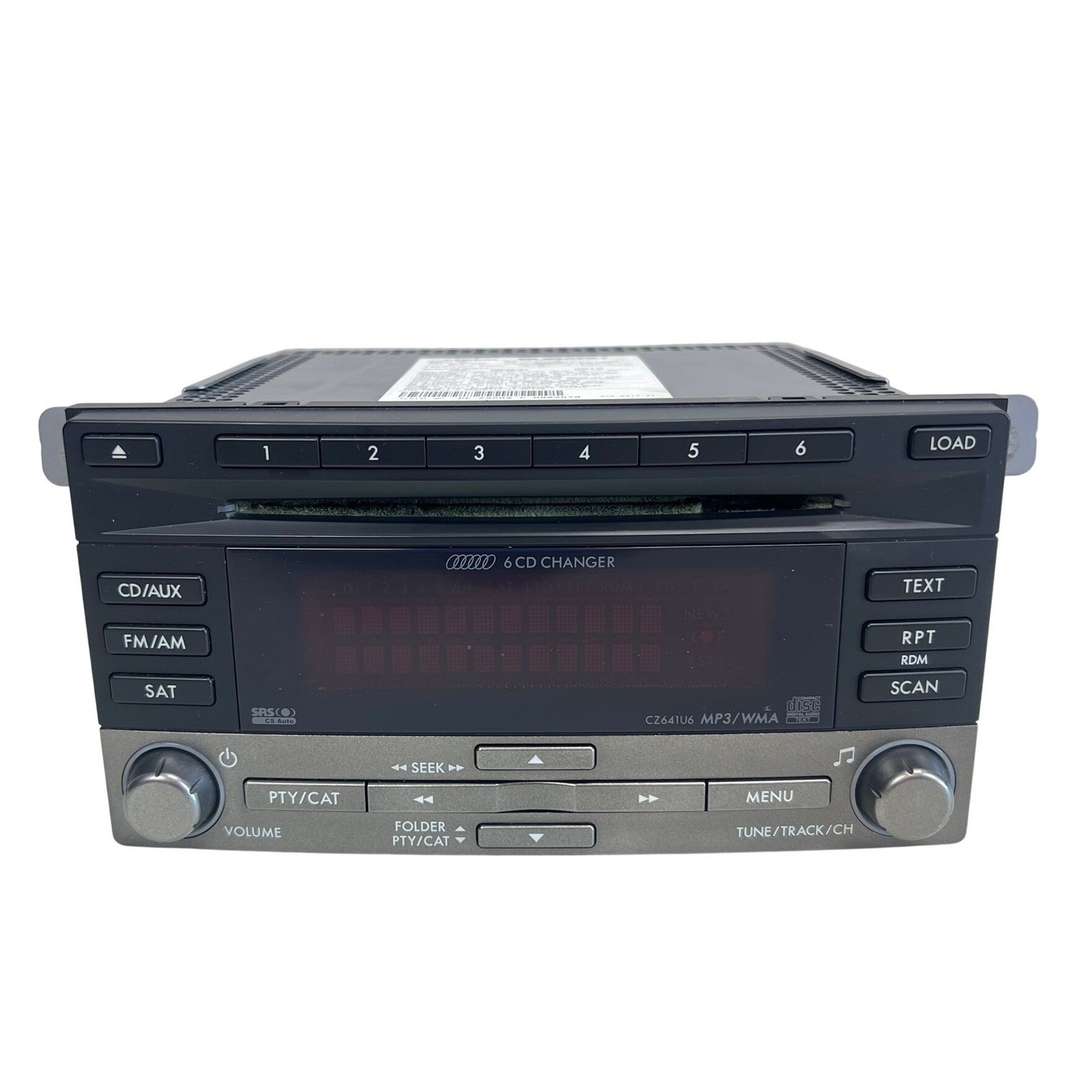Subaru Clarion 6 CD Changer MP3 WMA Radio Head Unit 86201FG642 PF-2950A-C