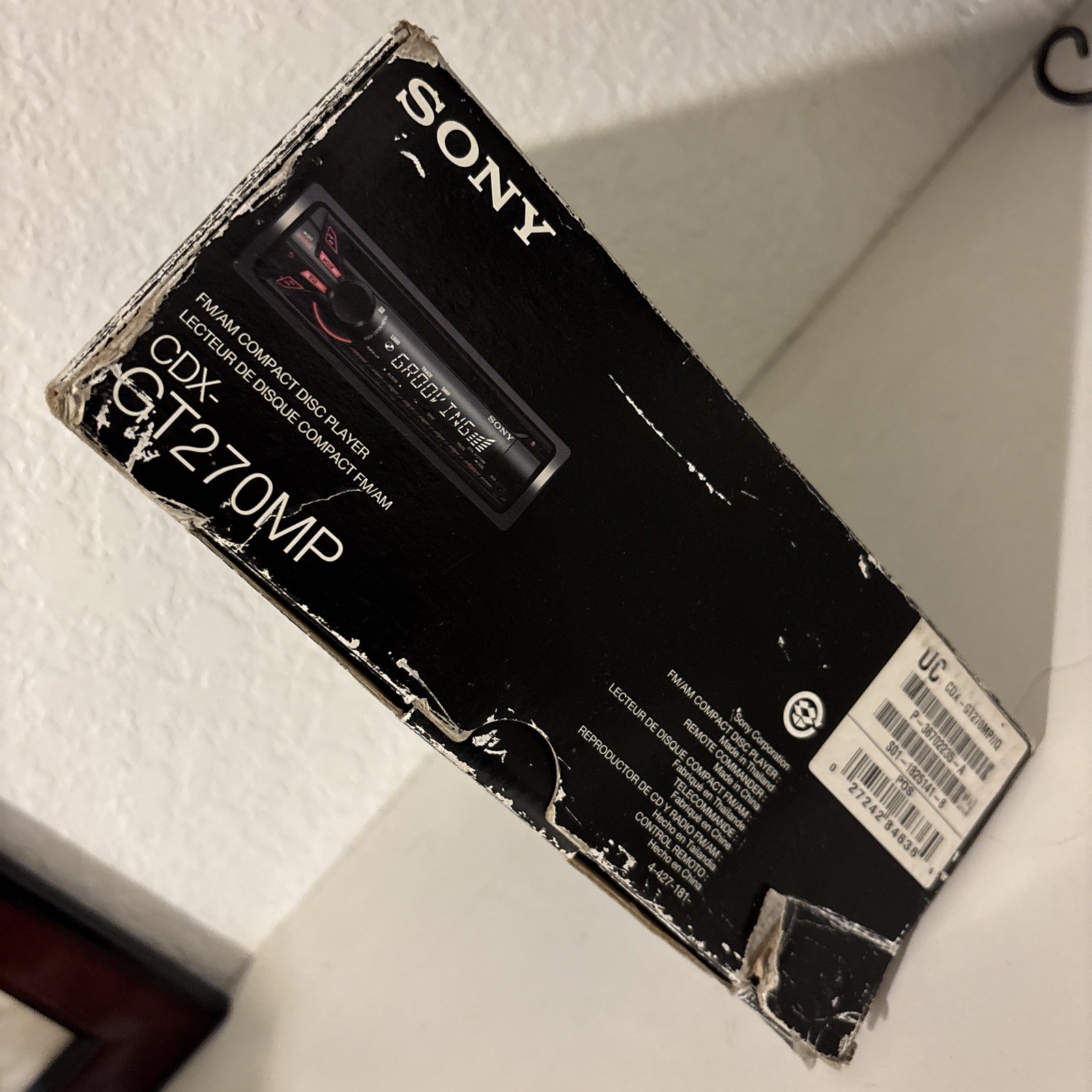 Sony CDX-GT270MP Car FM/AM CD Compact Disc Player Works W/ BOX NO REMOTE! EUC