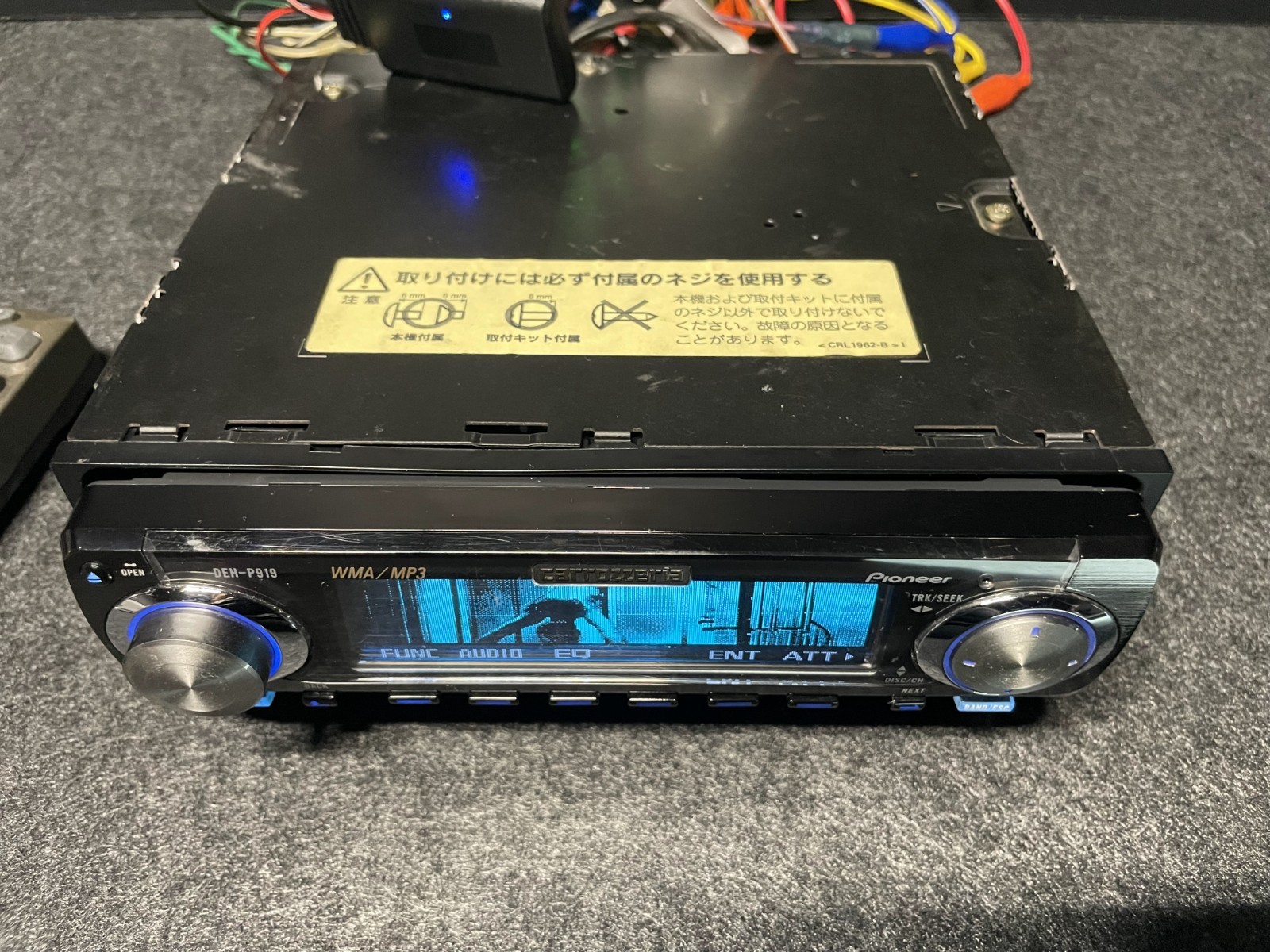 Pioneer Carrozzeria DEH-P919 CD Player SFC Concert Hall Added Bluetooth Remote