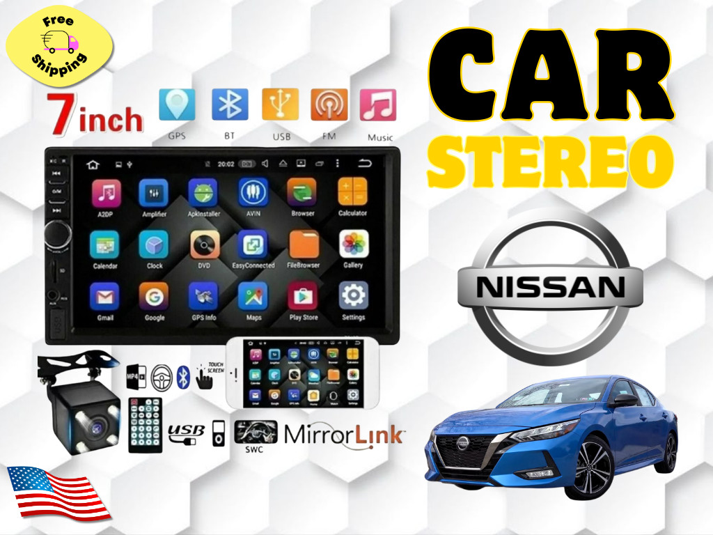 For all NISSAN car stereo Portable Media Player with SWC black