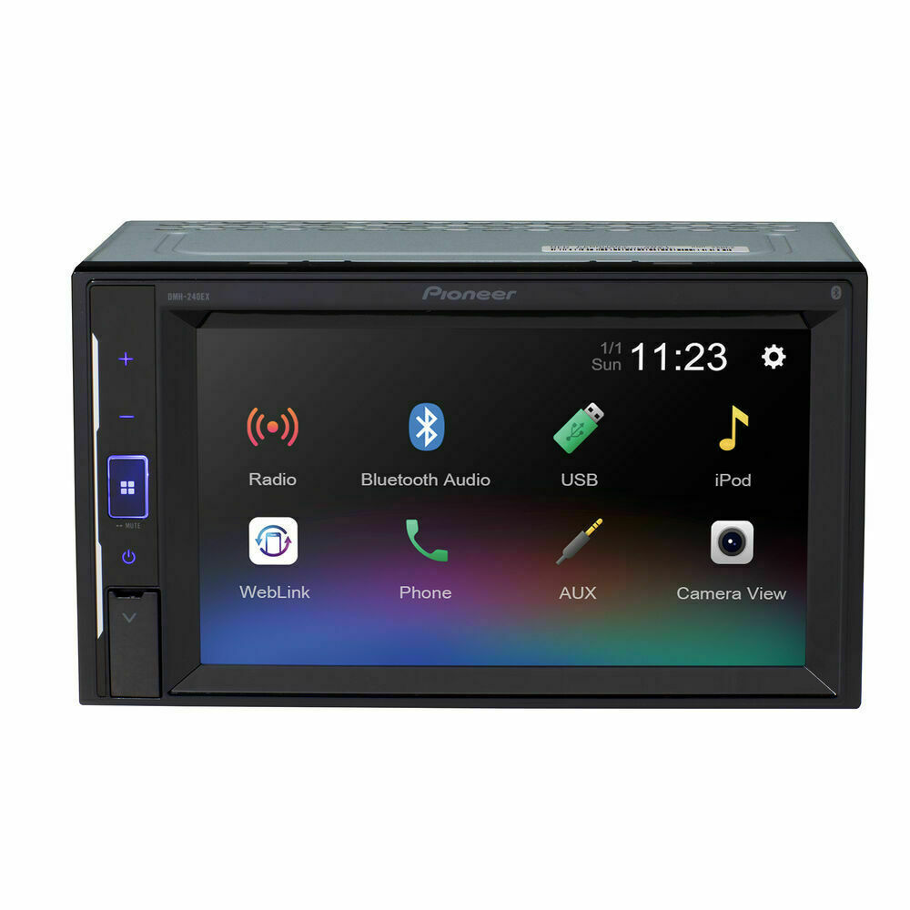 Pioneer DMH-240EX Bluetooth Media Android iPhone Alexa Aux 5Ch HD AM FM USB 6.2″