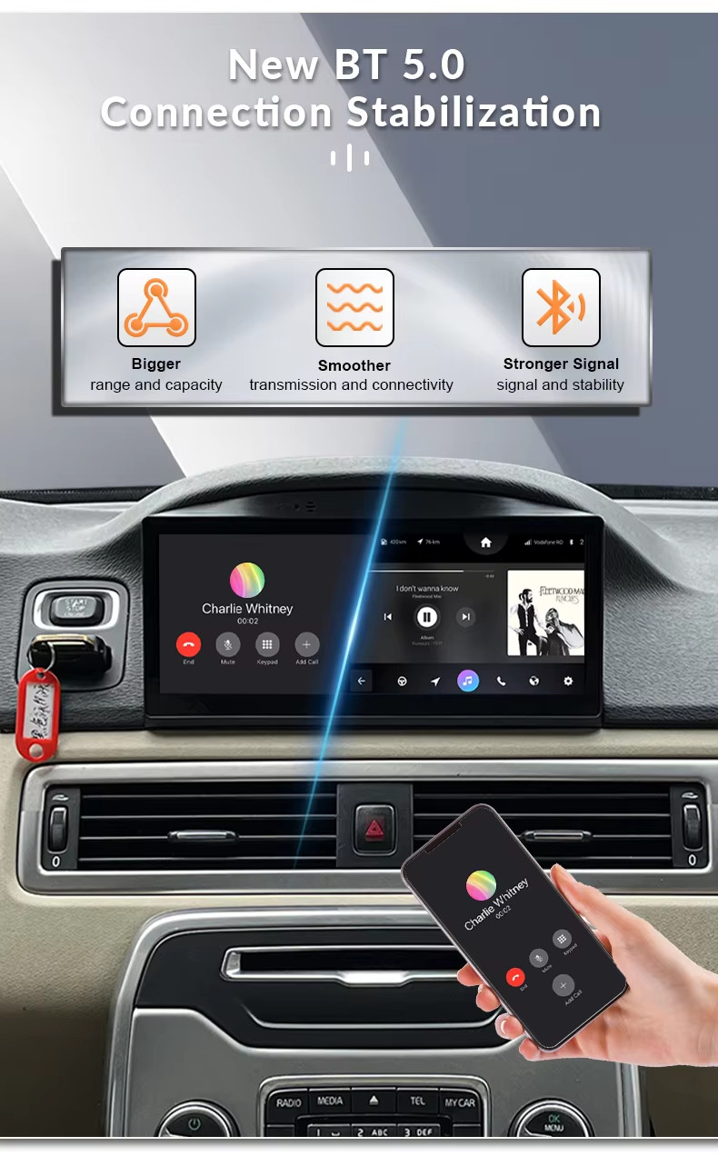 8.8″ For Volvo S80 V70 XC70 2012-2015 Car Radio with Apple CarPlay Android Auto