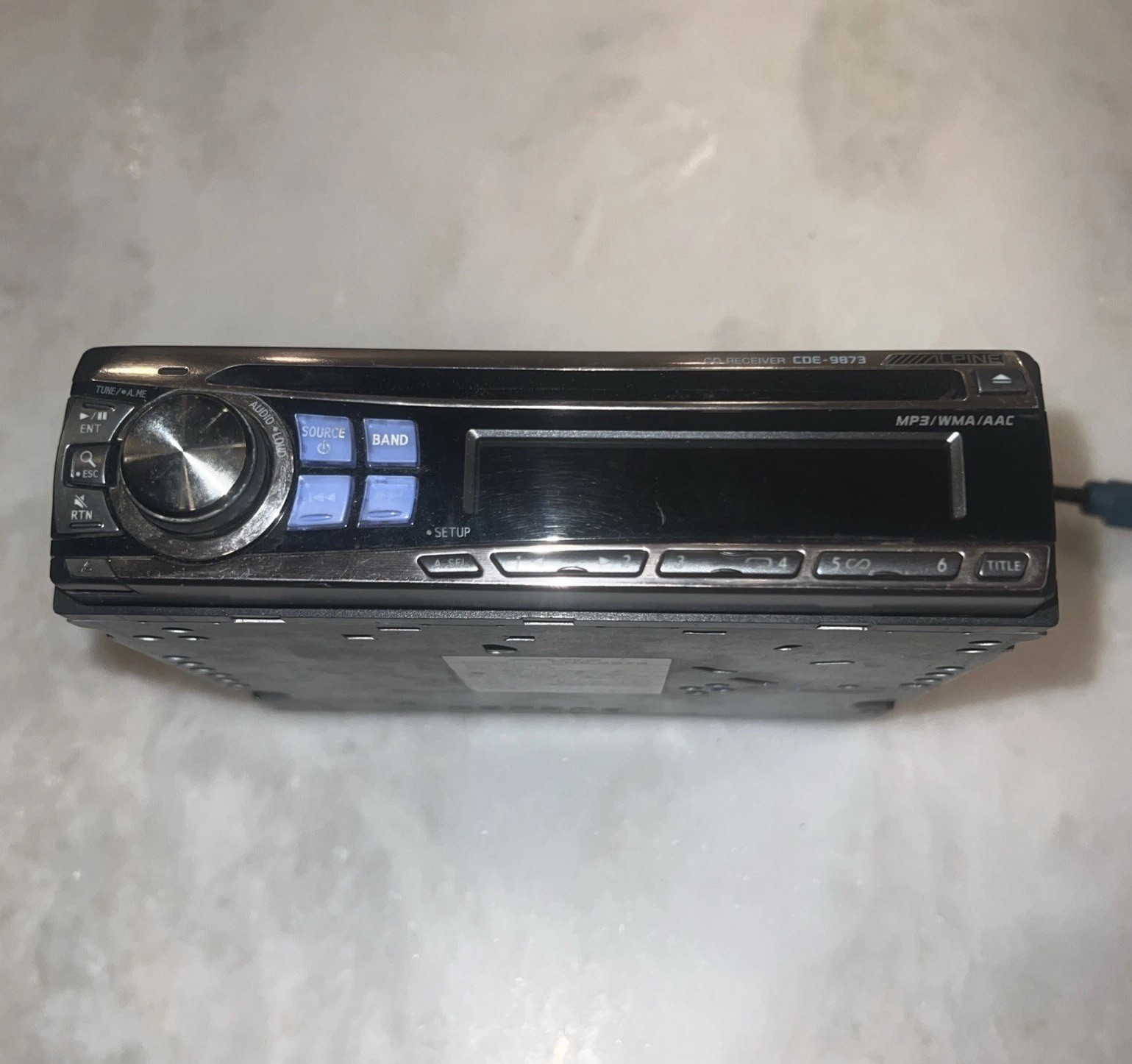 Alpine Car Stereo In Dash Head Unit CDE-9873 Old School Working CD Player!