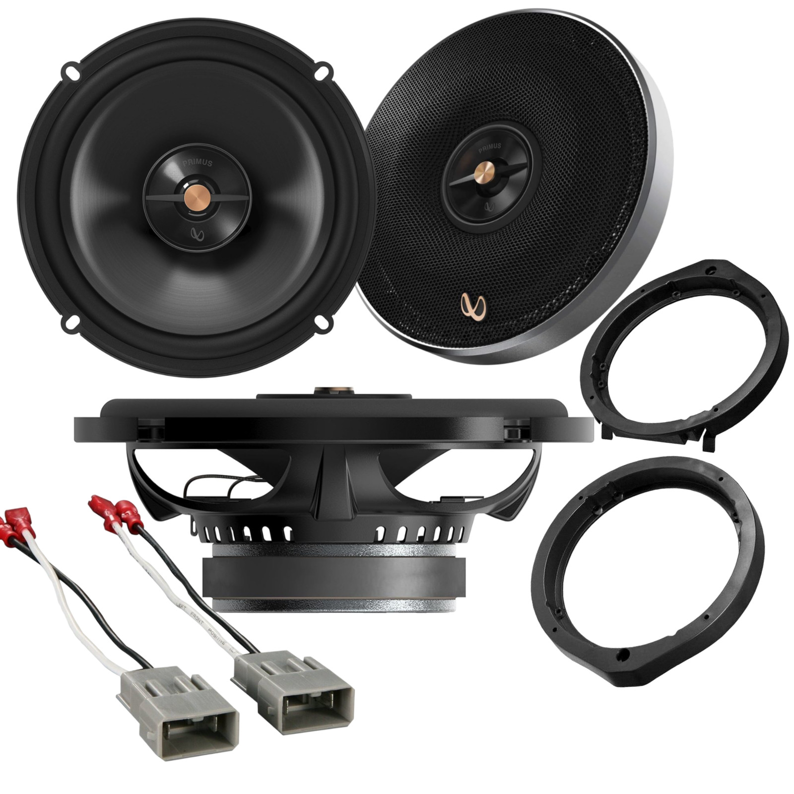 2x Infinity Primus PR6512is 6.5″ 2-Way Front Speaker for Honda Civic 2006-2021